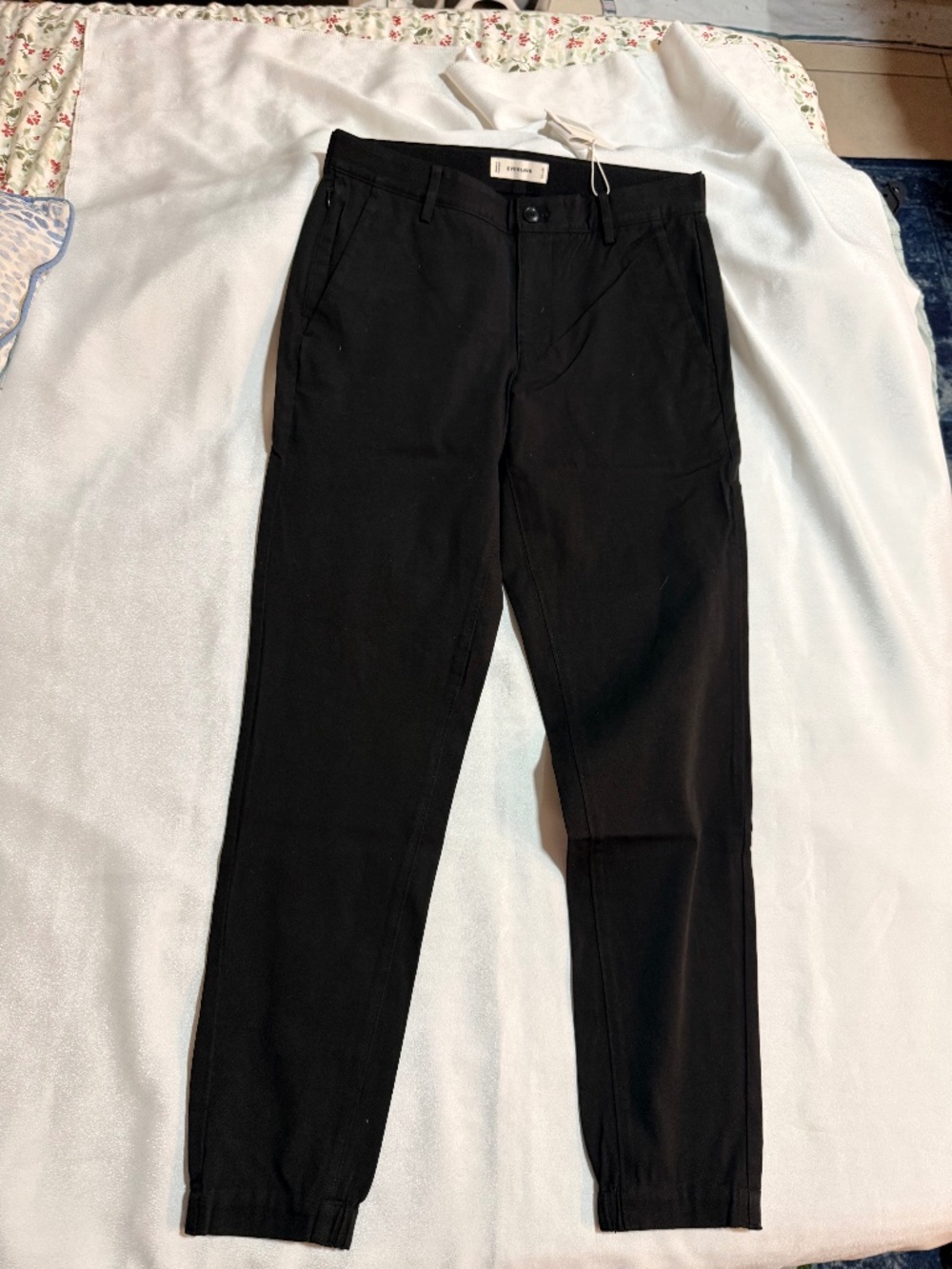 Everlane Men’s The Performance Chino Black Pants Size 30x30 NWT
